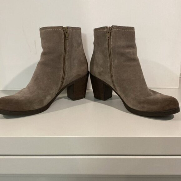 Browns Brown Suede Heeled Ankle Boots size 39 - Picture 6 of 12